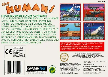 Humans, The (Europe) box cover back